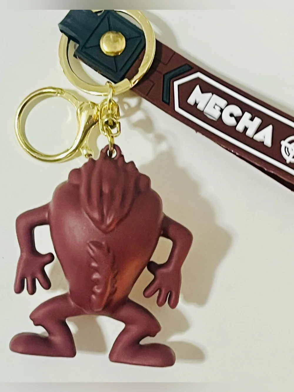 Tazmanian Devil Keychain - Brown/Beige